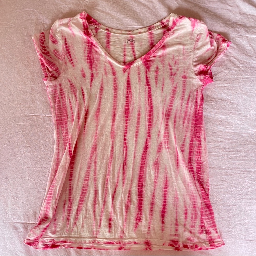 Pink tie dye tee